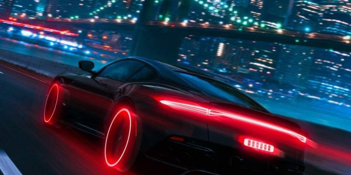 900x1600 Neon City Fast Car IPhone Wallpaper IPhone Wallpapers Wallpaper Download |  MOONAZ