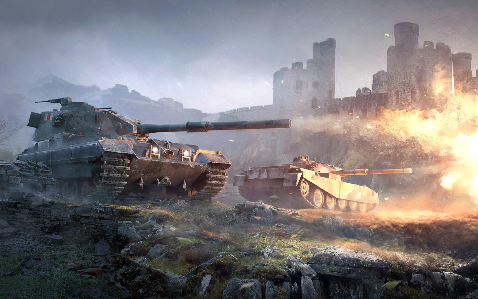 2880x1800 British Tank Destroyers World of Tanks HD wallpaper