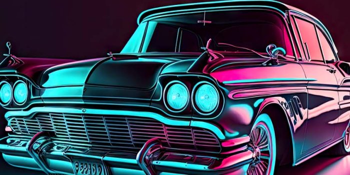 844x1500 Retro Neon Car IPhone Wallpaper HD - IPhone Wallpapers : iPhone Wallpapers