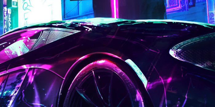 1440x2560 Cyberpunk Wallpaper 4K, McLaren, Supercars, Neon art, #1003
