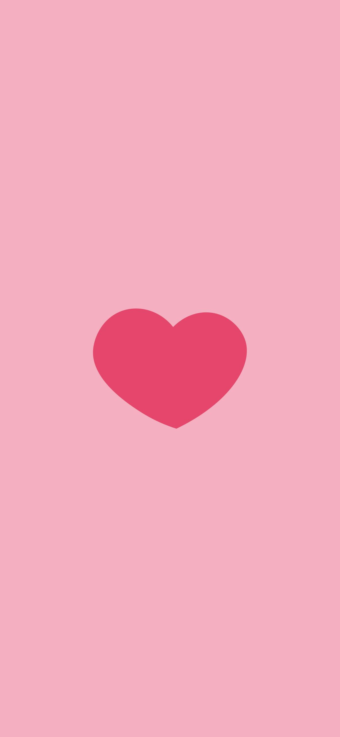 1183x2560 Love Hearts Pattern Pink Wallpaper - Aesthetic Heart Wallpaper 4k