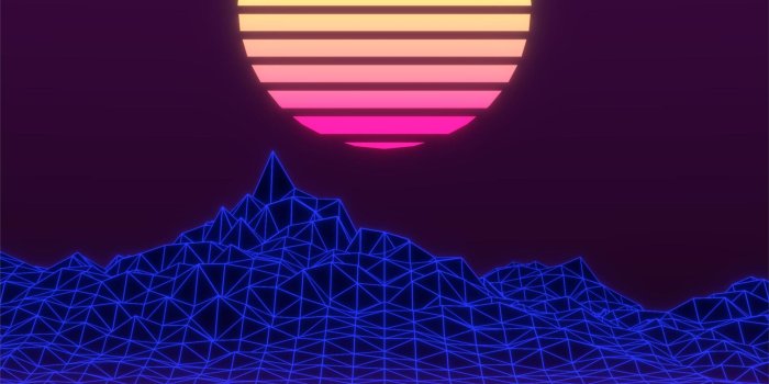 2732x2732 neon retrowave minimalism 4k iPad Air Wallpapers Free Download