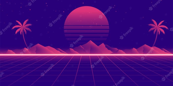 2000x1142 Retrowave Images - Free Download on Freepik
