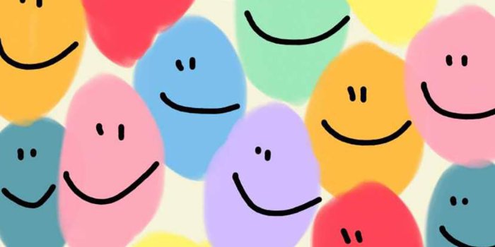 1080x1920 Download Preppy Smiley Face Bright Pattern Wallpaper | Wallpapers.com