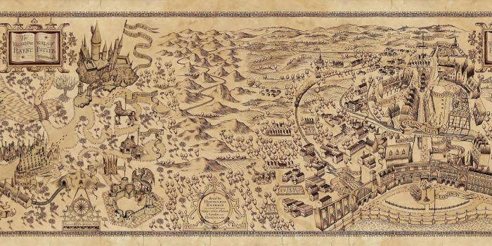 2500x935 Marauders Map Desktop Wallpapers