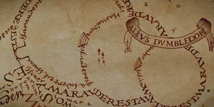 1434x593 Download Marauders Map Letters Wallpaper | Wallpapers.com