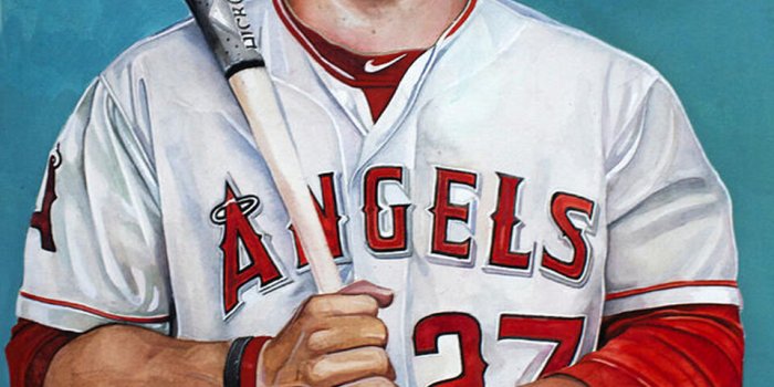 960x1299 Mike #Trout baseball player Wall Mural | Buy online at Europosters