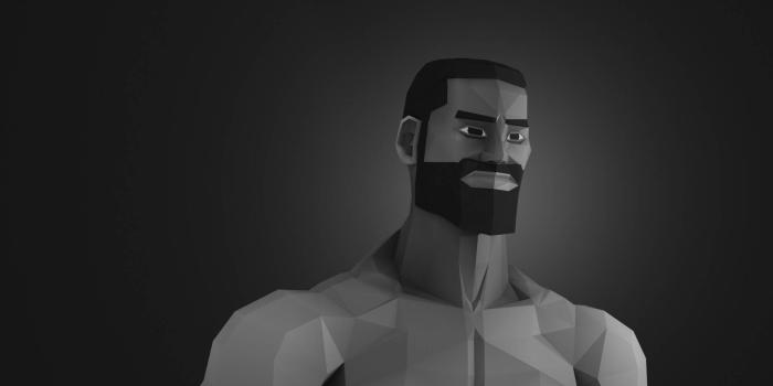 1920x1080 Download Sharp-Edged Giga Chad Portrait Shot Wallpaper | Wallpapers.com