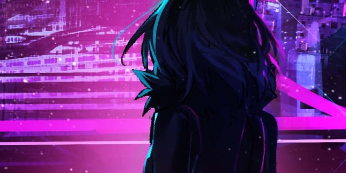 864x1920 Download Pink Aesthetic Anime Phone Rooftop Wallpaper | Wallpapers.com