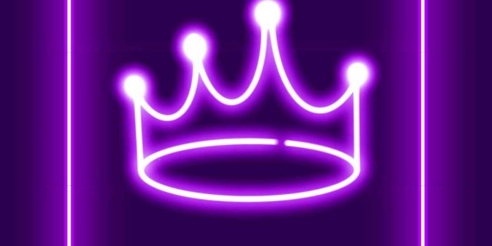 1080x1920 Download Dark Purple Aesthetic Crown Icon Wallpaper | Wallpapers.com