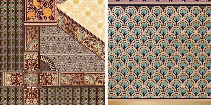 1325x725 Historic Victorian Art Wallpapers | Bradbury & Bradbury