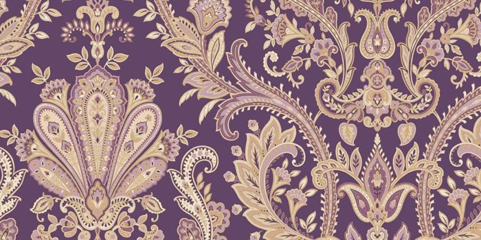 1744x1665 Ornate Baroque Damask Wallpaper Purple Victorian Gothic - Etsy