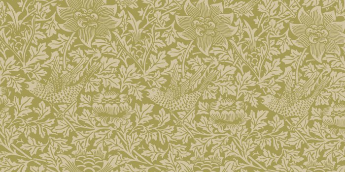 1000x1000 Bradbury Victorian Wallpaper | Bird & Anemone Wallpaper | Green