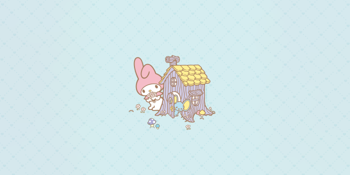 7680x4320 My Melody Wallpaper 4K, 8K, Cute cartoon, Hearts, #11740