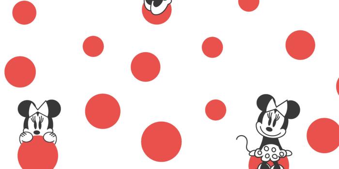 1200x1200 Disney Kids Vol. 4 Minnie Mouse Dots Wallpaper - SAMPLE – US Wall Decor