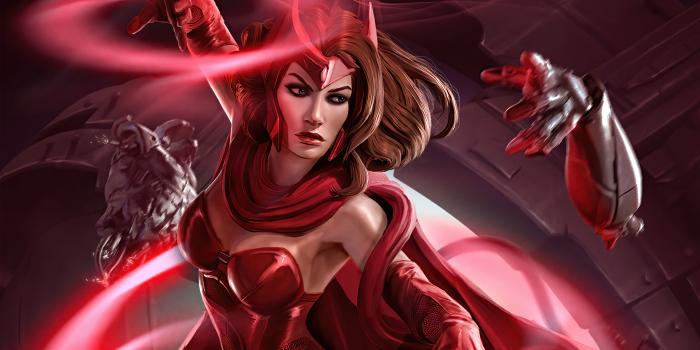 3840x2160 Wallpaper Scarlet Witch, Marvel Scarlet Witch Art, Wanda Maximoff, Hulk,  Vision, Background - Download Free Image