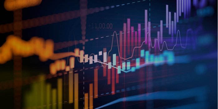 1920x1080 Download Stock Market Rainbow Coloured Lines Wallpaper | Wallpapers.com