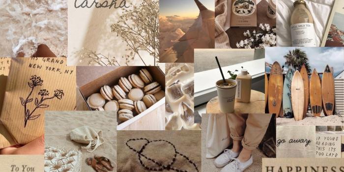 1920x1080 aesthetic | tan | collage | wallpaper | | Blue glitter wallpaper, Wallpaper,  Aesthetic wallpapers