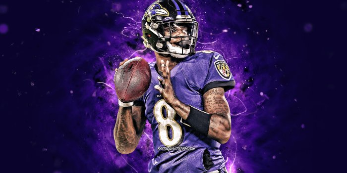 3840x2400 Download wallpapers Lamar Jackson, 4k, quarterback, Baltimore Ravens,  american football, NFL, Lamar Demeatrice Jackson Jr, National Football  League, neon lights, Lamar Jackson Baltimore Ravens, Lamar Jackson 4K for  desktop with resolution 3840x2400.