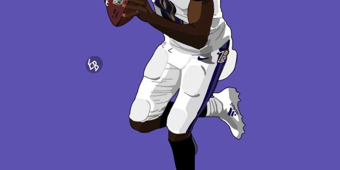 1080x2160 Lamar Jackson Wallpaper - TubeWP