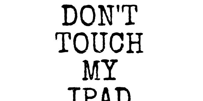 3464x3464 Don't Touch My iPad Muggle Wallpapers