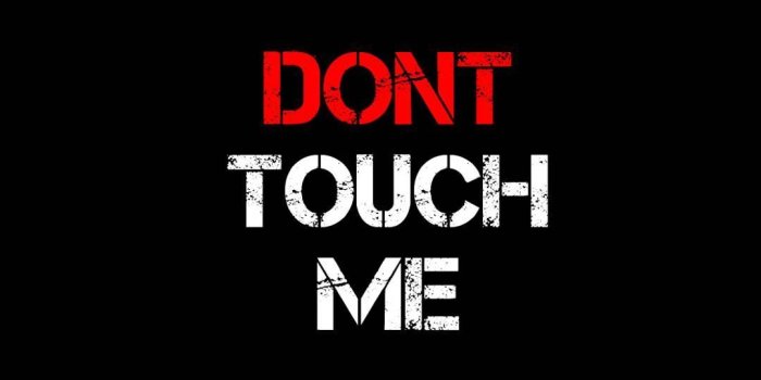 1080x2340 Don't Touch My iPad Wallpapers