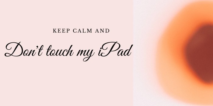 1920x1080 Download Classy Don't Touch My iPad Written In Cursive Wallpaper |  Wallpapers.com