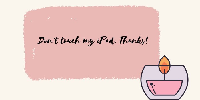 1920x1080 Download Candle Drawn On Don't Touch My iPad Wallpaper | Wallpapers.com