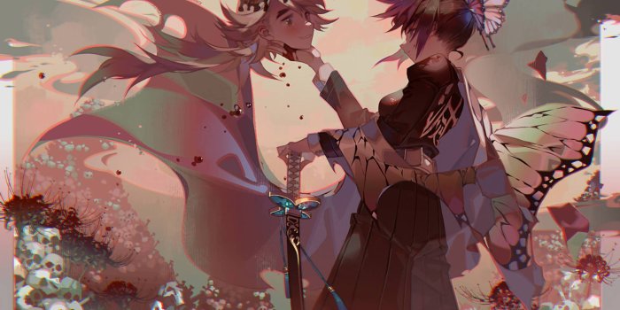 1920x1236 Download Shinobu Merciless With Doma Wallpaper | Wallpapers.com