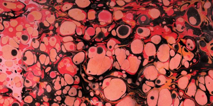 828x1792 Paper Marbling Texture in Pink and Black Wallpaper | Wallaland