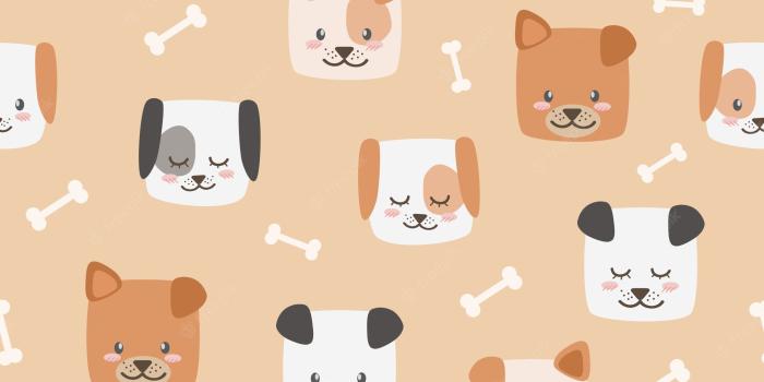 2000x2000 Free download Premium Vector Cute cartoon dog faces with bones seamless  [2000x2000] for your Desktop, Mobile & Tablet | Explore 28+ Cute Cartoon  Pets Wallpapers | Cute Cartoon Wallpaper, Cute Cartoon Wallpapers,