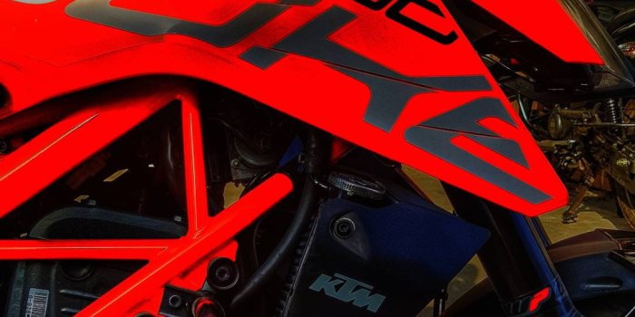 1080x1920 Download Ready To Race Duke Ktm Bike Wallpaper | Wallpapers.com