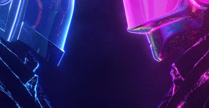 675x1500 Daft Punk Neon iPhone Wallpaper HD - iPhone Wallpapers