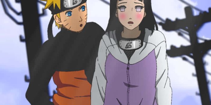 800x1778 Download Cute Naruto And Hinata Having Fun Wallpaper | Wallpapers.com