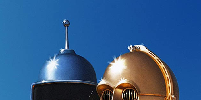 739x1600 DAFT PUNK BENDER AND C3PO WALLPAPER