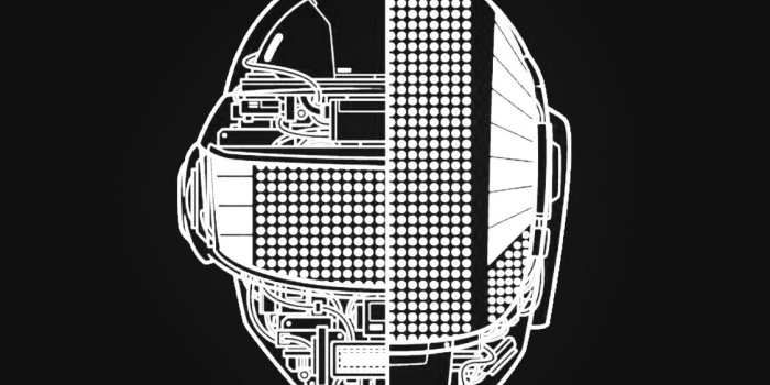 1125x2439 Daft Punk wallpaper - Black and White [OC] : r/DaftPunk