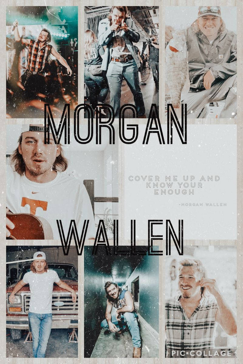 800x1200 Download Morgan Wallen Aesthetic Photo Collage Wallpaper | Wallpapers.com