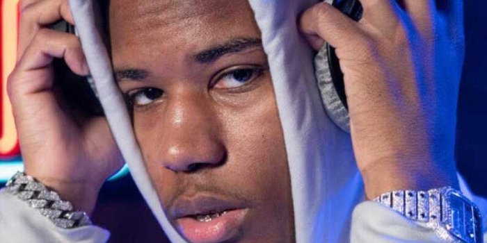 796x1080 Download Rapper Nardo Wick Headphones And Hoodie Wallpaper | Wallpapers.com