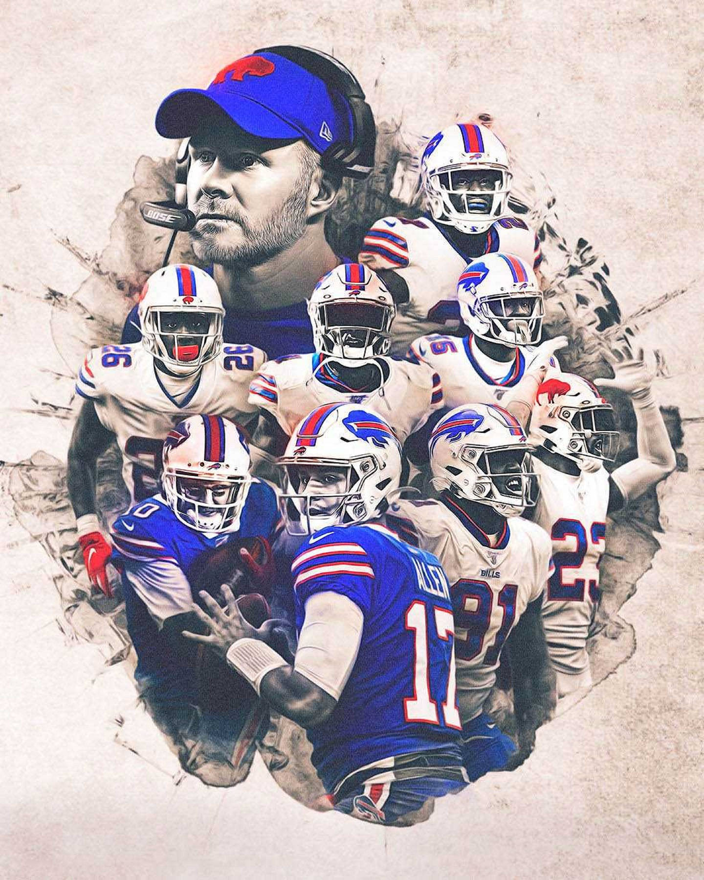 1440x1800 Download Josh Allen Bills Team Wallpaper | Wallpapers.com