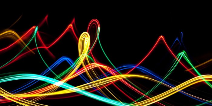 2048x2048 Neon Waves iPad Air Wallpapers Free Download