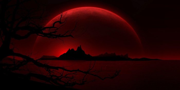 1920x1080 Blood Moon Wallpapers - Top Free Blood Moon Backgrounds - WallpaperAccess
