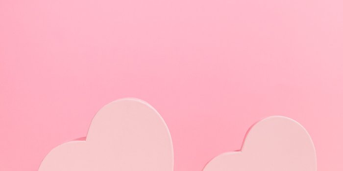 4427x6641 Two Pink Heart Illustration on Pink Background · Free Stock Photo