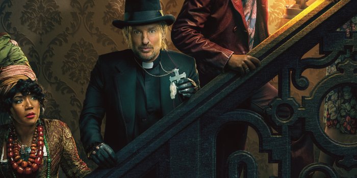 3840x1080 Haunted Mansion Wallpaper 4K, Danny DeVito, Owen Wilson
