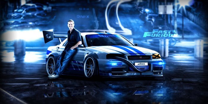1920x1080 Download Paul Walker proudly showing off his car Wallpaper | Wallpapers.com
