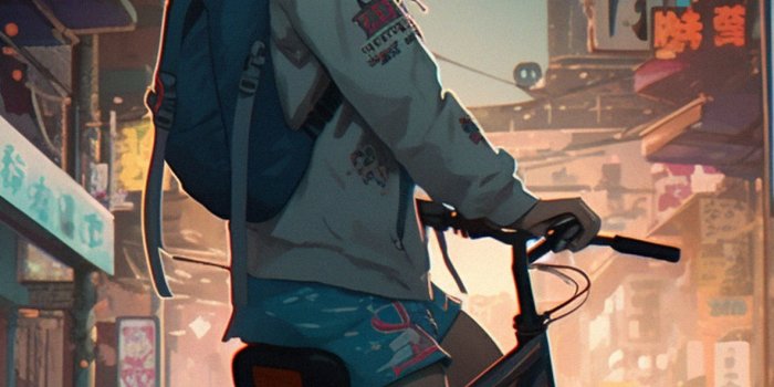 1183x2560 Cute Anime Girl on Bike Wallpapers - Anime Girl Wallpapers iPhone