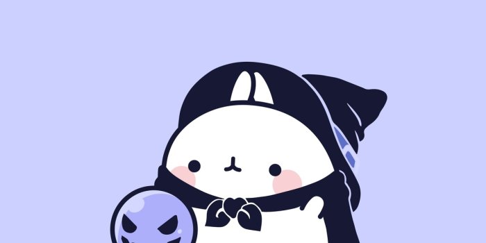 1200x2133 Molang Halloween Wallpapers: Discover The Witch Wallpaper of Molang