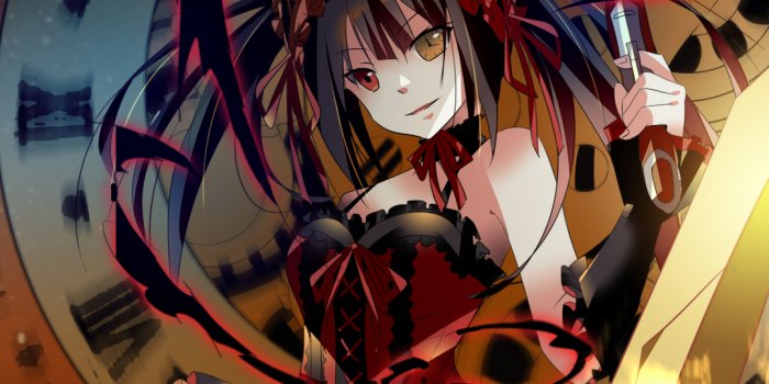 1080x1920 Mobile wallpaper: Anime, Date A Live, Kurumi Tokisaki, Origami Tobiichi,  1537747 download the picture for free.