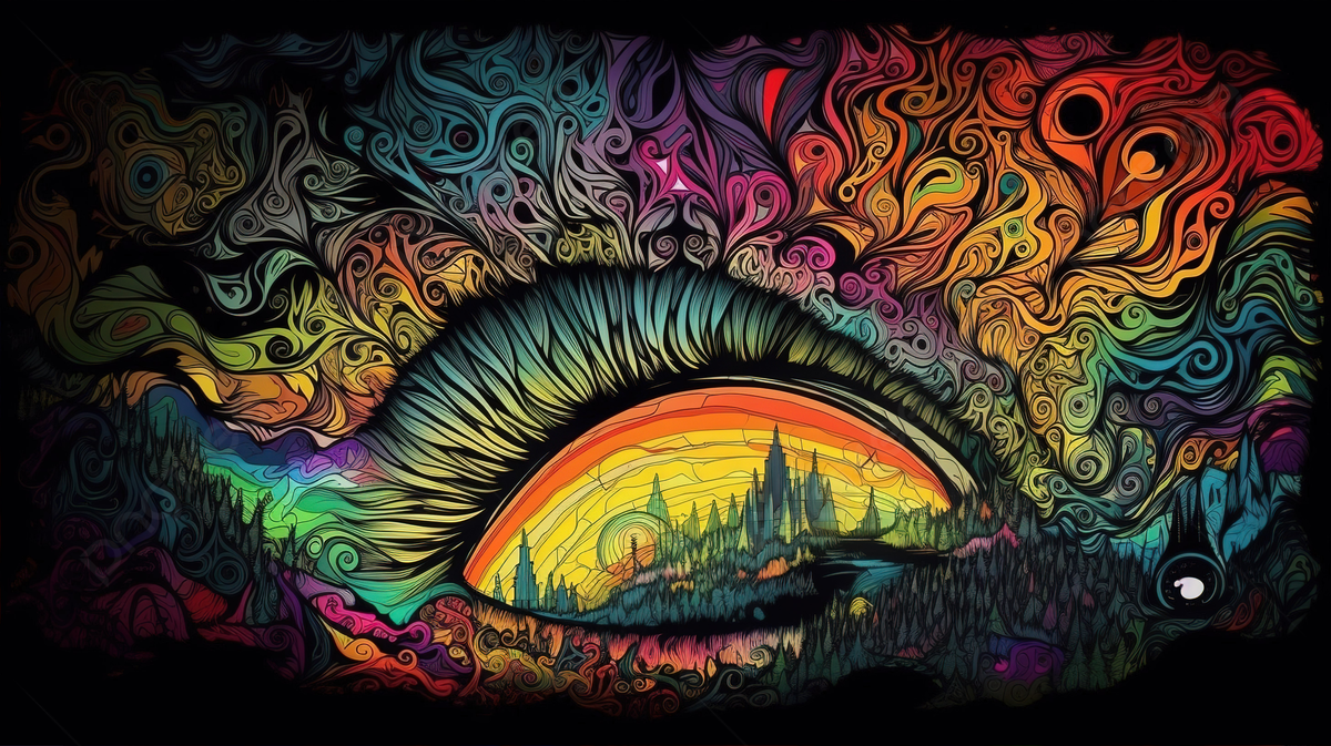 1200x673 Eye Of Psychedelic Tv Background, Trippy Pictures On Acid Background Image  And Wallpaper for Free Download