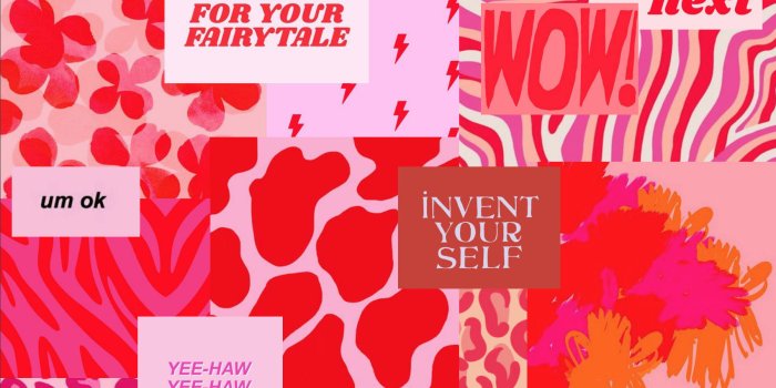 1702x1314 Download Aesthetic Prints Pink Preppy Wallpaper | Wallpapers.com