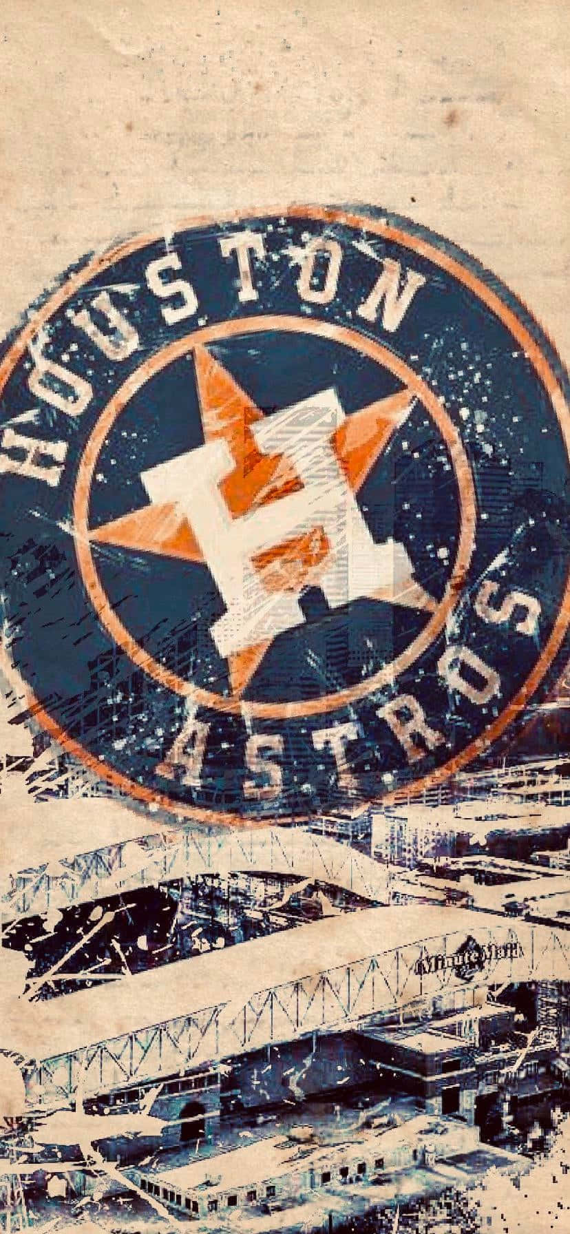 828x1792 Download Houston Astros Team Logo Wallpaper | Wallpapers.com
